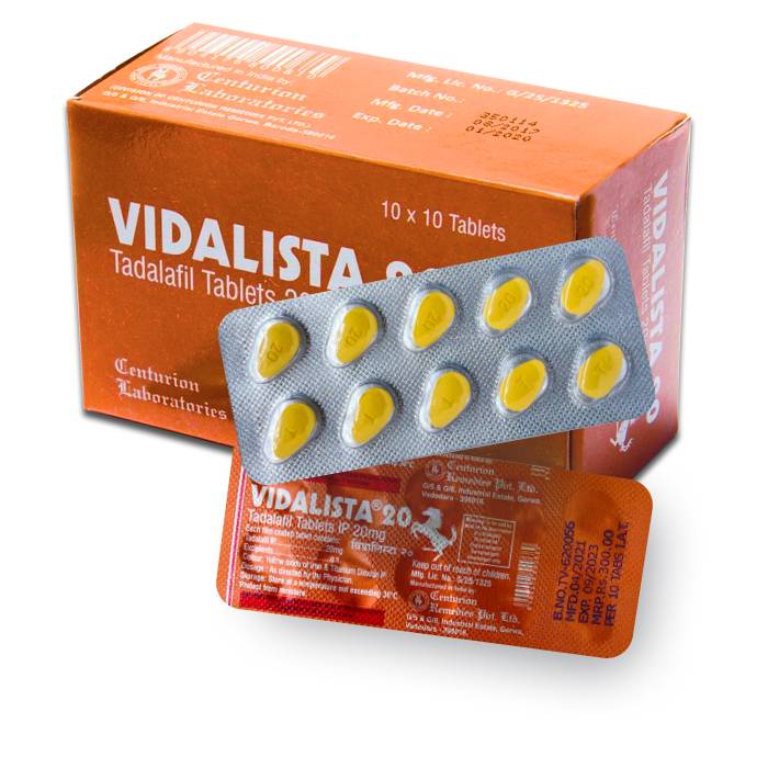 Vidalista Tadalafil 20mg
